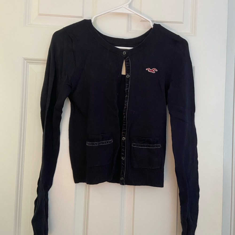 Navy Hollister Cardigan